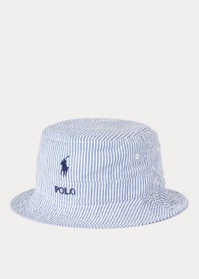 Chapeus Polo Ralph Lauren Seersucker Bucket Homem 13964-PDRZ